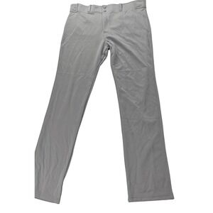 Easton Pro+ Baseball Pants Men XL Gray Athletic Double Reinforced‎ Knee